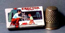Dollhouse Miniature 1:12  Gilbert Erector Set Box 1950s  dollhouse boy toy box