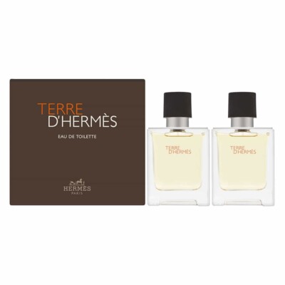 Terre D'hermes by Hermes Gift set EDT 2 bottles for Men 3.4 oz | eBay