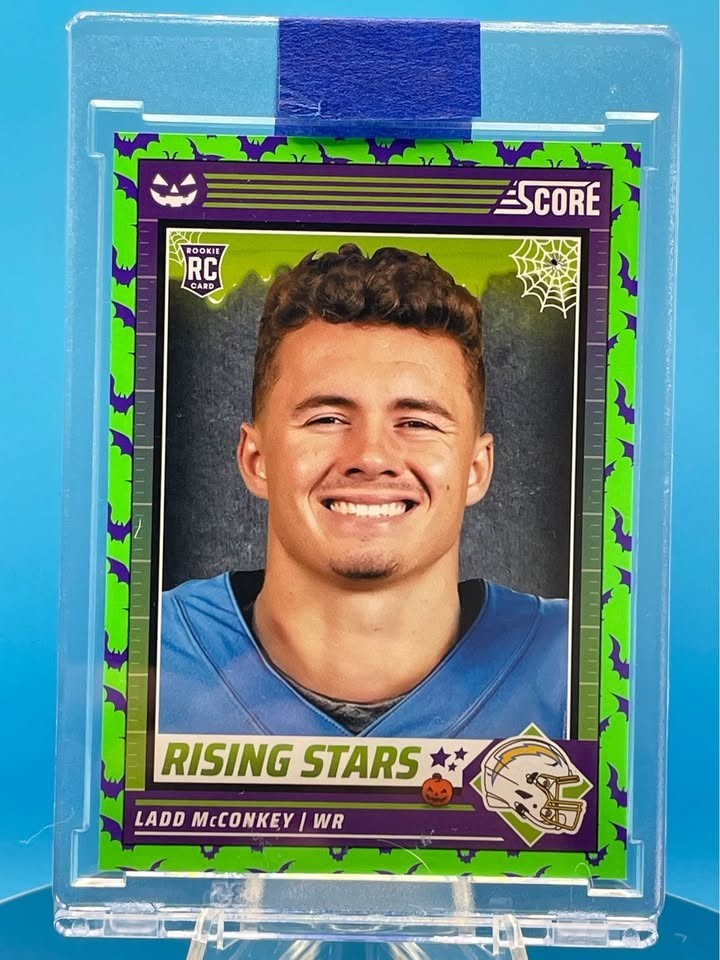 2024 Panini Score-A-Treat - Rising Stars Ladd McConkey #34 Green Bats (RC)