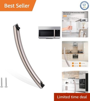 Upgraded Microwave Door Handle Replacement for ME16A4021AS - Modern Alloy Design