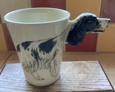 BLUE WITCH CERAMICS English Cocker Spaniel Mug Black & White