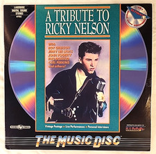 Tribute to Ricky Nelson LASERDISC VG  Roy Orbison, John Fogerty NOT a DVD 