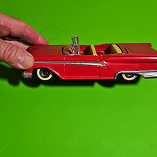HAJI Vintage Ford Station Wagon Tin Litho Toy Car Red Japan 1959