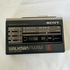 Sony Walkman WM-F59/F69 Radio Cassette Player -NEW BELT- On  Spin -No Sound