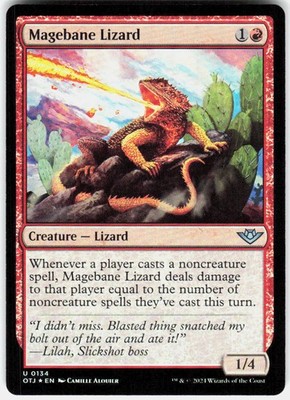 Magebane Lizard U Outlaws of Thunder Junction 134 NM Foil