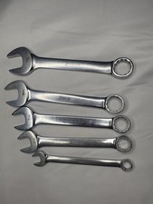 Snap-on Short Combination Wrench Set 5pc Sae 38-34 Oex 120-oex240 12pt Usa