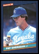 Pat Sheridan 1986 Donruss #155 Royals MLB READ FREE SHIPPING AutographDen