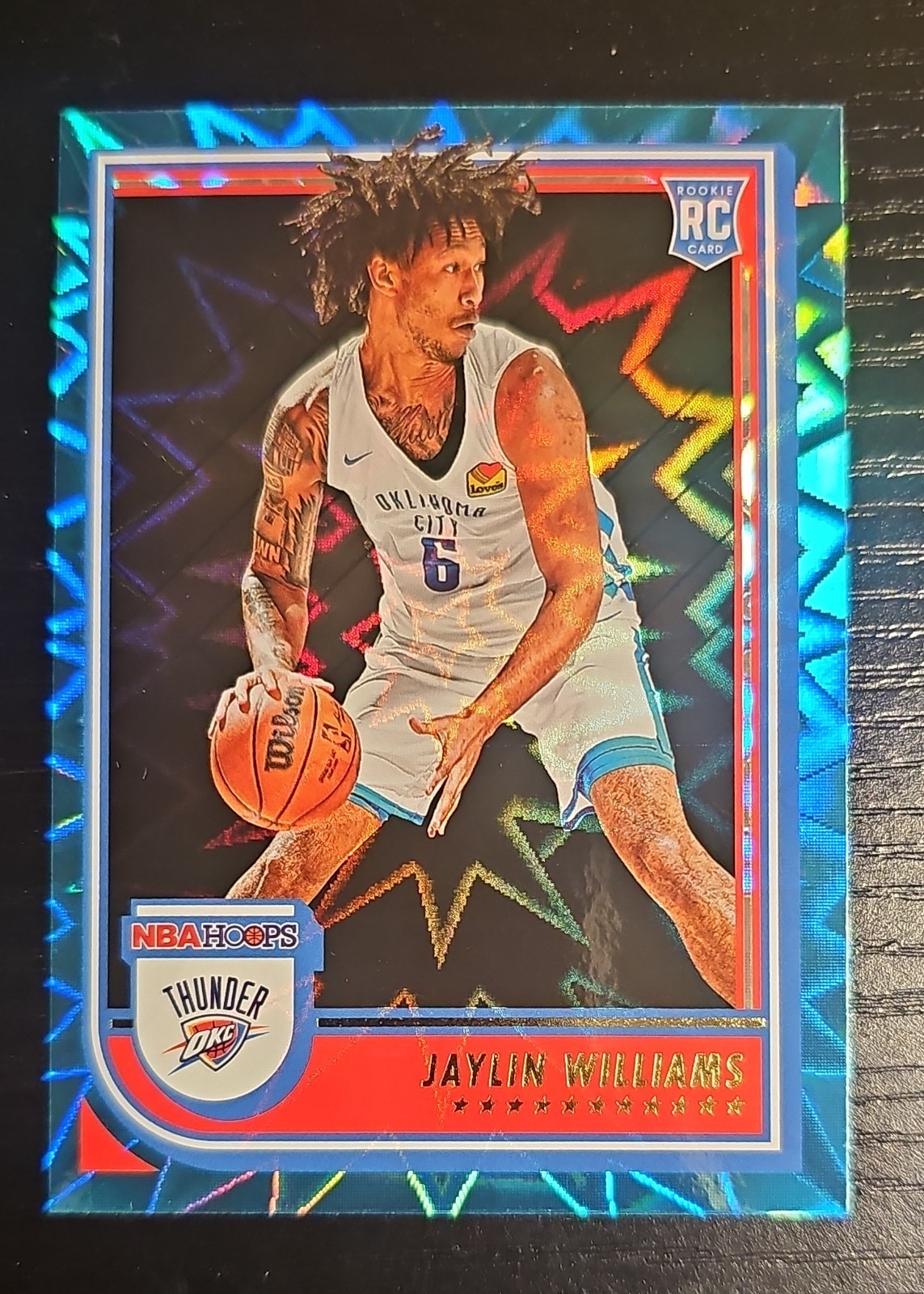 2022-23 Panini NBA Hoops - Rookies Jaylin Williams #269 Teal Explosion (RC)