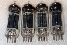 4- CBS 6CG7 6FQ7 Black Plate D-Getter Tubes T...