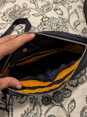 #ad MINT Porter Yoshida Tanker Shoulder Bag L Iron Blue NEW WITHOUT TAGS $379.00