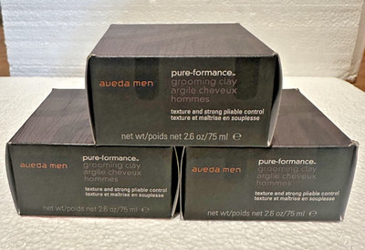 * THREE (3) PACK * Aveda Men Pure-Formance Grooming Clay 2.6 Oz