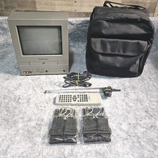 Emerson CRT TV/DVD Combo 9 Retro Gaming Vintage-Case Remote Tested Working
