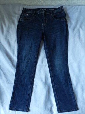 TOM TAILOR ALEXA Damen Jeans Straight Regular W30/L30 dunkelblau Denim