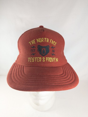 #ad #ad The North Face Snapback Hat Orange Adult Unisex Tested and Proven Bear Hiking $11.89