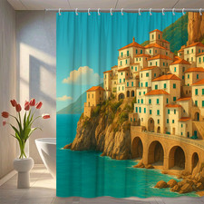 Stunning Coastal Shower Curtain for Beach Lovers