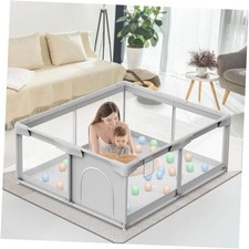 Baby Playpen Baby Playard, Play Pen for Babies and 50 50 Inch Standard Gray 