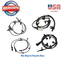4 Abs Wheel Speed Sensor Front Rear Right Left Fit Ford Edge 11-13 Mkx 11-15