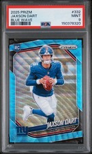 2025 Panini Prizm Jaxson Dart #332 Blue Wave /230 PSA 9 Mint