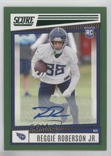 2022 Score Rookies Green Signatures Reggie Roberson Jr #397 Auto n7r