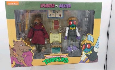 NECA Teenage Mutant Ninja Turtles Splinter Vs Baxter Cartoon TMNT