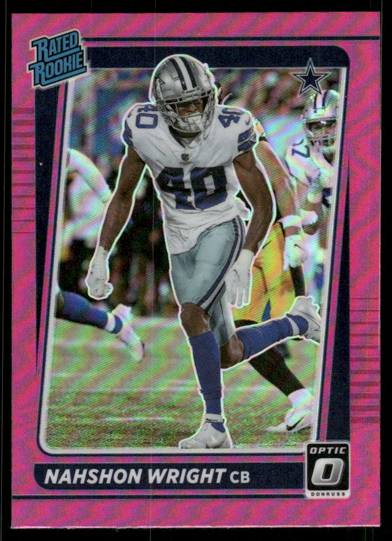 2021 Donruss Optic #285 Nahshon Wright Pink