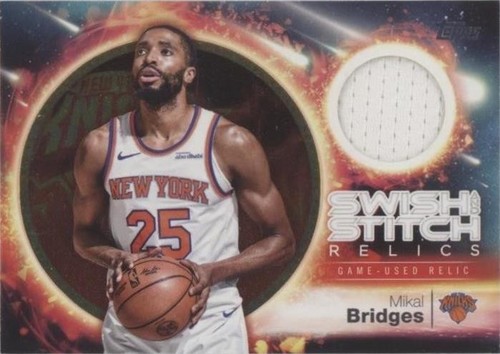 2025 Topps Basketball Mikal Bridges Swish Stitch Game Used Jersey 2025 Topps Basketball Mikal Bridges Swish Stitch Game Used Jersey
