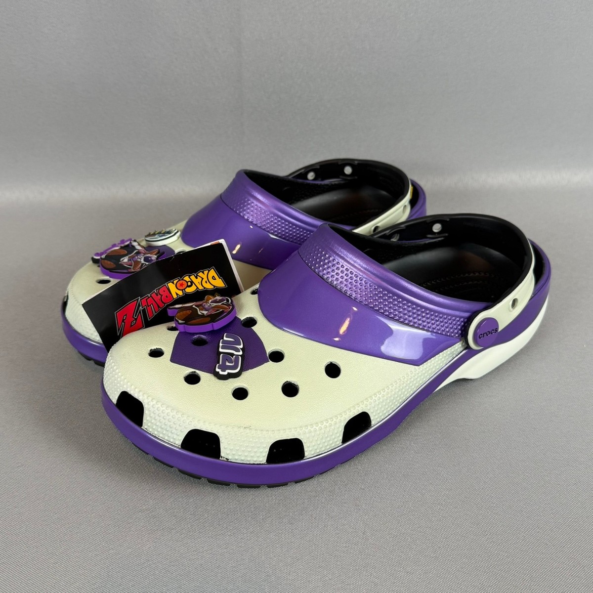 Crocs Dragon Ball Z Frieza Classic Clogs Purple White Mens 9 Women 11 211202-90H Crocs Frieza Dragon Ball Z Classic Clogs Mens 9 White Purple  main image 3