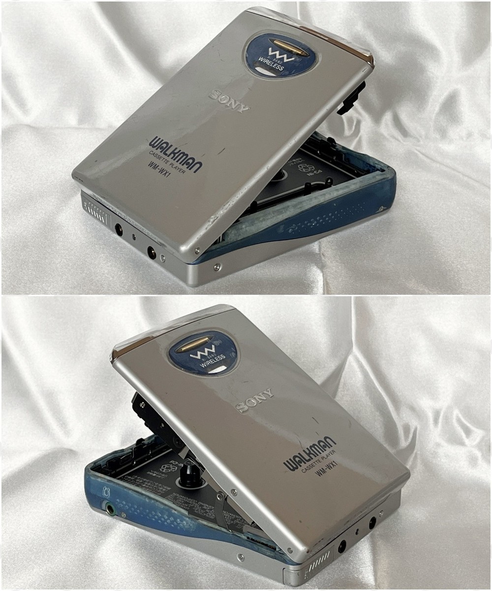 SONY WM-WX1 1995 Silver Walkman Vintage Cassette Player Made in