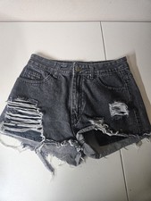 Shein Womens Jean Distressed Shorts Size Medium