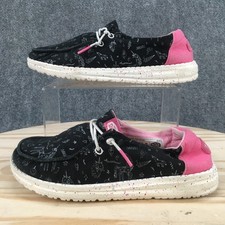 Hey Dude Shoes Youth 4 Wendy Unicorn Sneakers Multicolor Lace Up Low Top Comfort