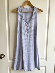 LAKE Maternity Pima Cotton Tank Gown In Hydrangea Womens Size Small Nursing