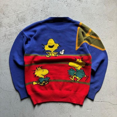 90s Snoopy and Friends Cotton Sweater Large Colorful Graphic 