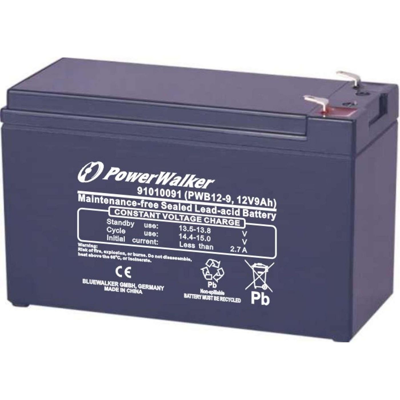 PowerWalker 91010091 Battery 12V/9Ah PWB12-9