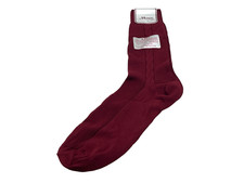Vintage Maxie Sox Burgundy 3-Ply Mens Dress Socks Nylon Size 10-13 USA NOS