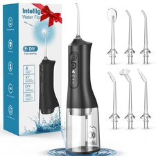 Water Flosser, Rechargeable 300ML IPX7 Waterproof Cordless Portable Oral Irri...