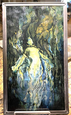 Louis Comfort Tiffany's The Mermaid Glass Suncatcher Reproduction FMNH Vintage