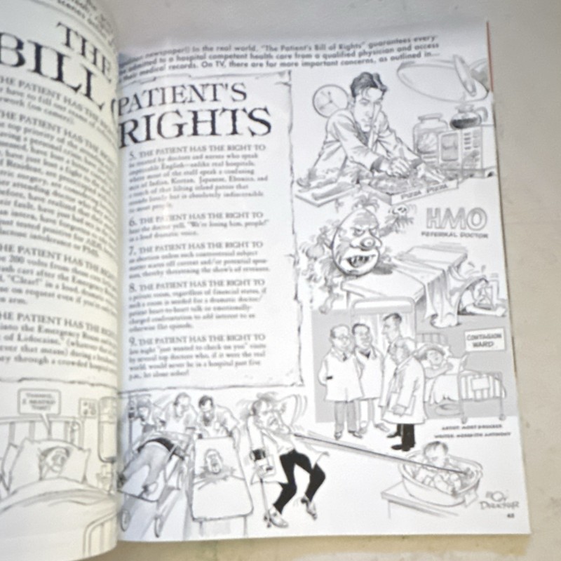 John Ficarra Magazine Patient's Rights Article Just for Rodman Parody English