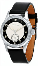 Longines Heritage Classic Automatic 38.5mm Tuxedo Men's Watch L2.330.4.93.0