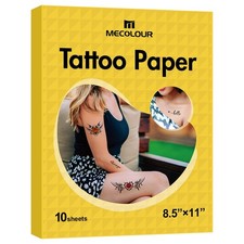 MECOLOUR Printable Temporary Tattoo Paper 8.5"X11"-10 sets Large, 10 Sheets
