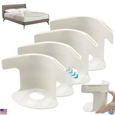 Bed Sheet Holder Clips - Heavy Duty Corner Straps Keep Sheets Tight (4 Pack)