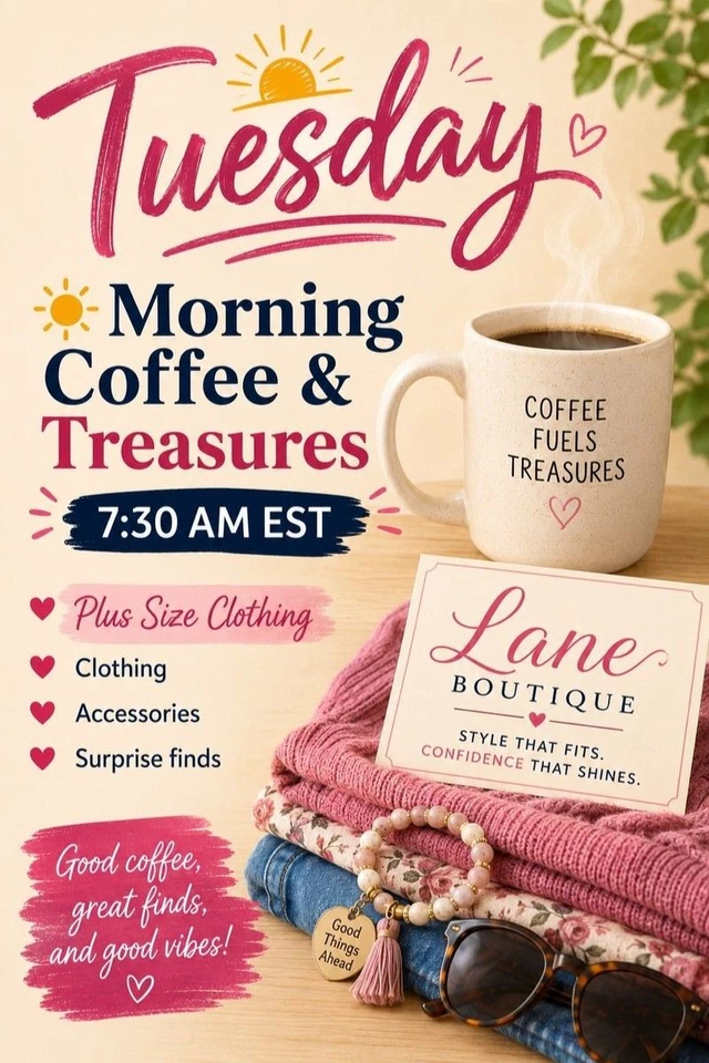 Morning Coffee & Treasures | Plus Size & Woman Fashion | Surprise Finds