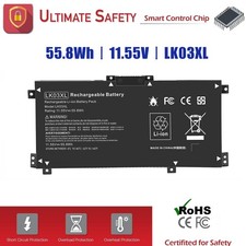 2026 NEW LK03XL Battery For HP ENVY X360 15-BP 15M-BQ 17M-CE 17-BW L09281-855