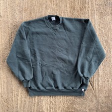 VINTAGE 90S RUSSELL ATHLETIC FOREST GREEN SWEATSHIRT CREWNECK MENS XL LOOSE