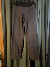 PrAna Summit Pants Womens Medium Blue Straight Leg Pull On Outdoors