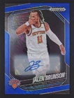 2024-25 Panini Prizm Black Jalen Brunson Signatures Blue Shimmer FOTL Auto /25