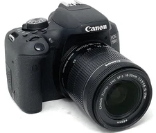 Canon EOS 750D Digital SLR Camera 24.2 MP With EF-S 18-55 mm STM Lens LCD Screen