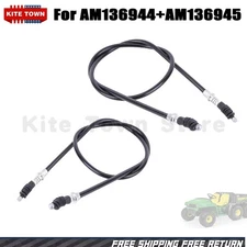 LH & RH Side Park Brake Cable New For John Deere TX 4x2 Gator AM136944 & AM13694