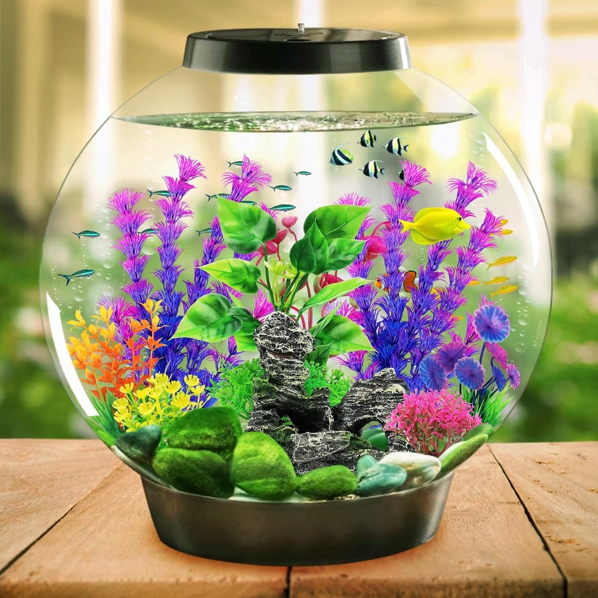 biorb fish tank accessories Marble Pebble Set (white) Each sculpture is designed to easily slide over the biOrb aquariums bubble tube for easy placement Aquarium Ornaments for Stunning Aquascapes