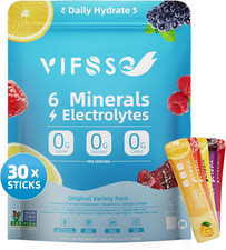 Electrolyte Powder Drink Mix - Rapid Hydration with 6 Minerals  Electrolytes, 3