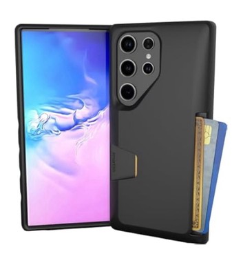 Smartish Galaxy S24 Ultra, Wallet Slayer Case Vol 1, Black Tie Affair